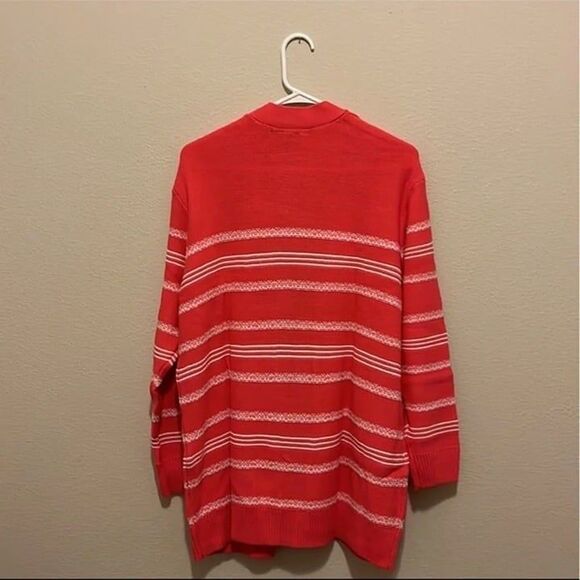 Lane Bryant - Open-Front Cardigan - Stripe - Picture 2 of 5